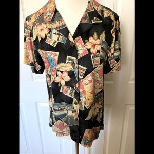 EUC Caribbean Joe Tropical 🏝 Print Shirt